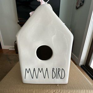 RAE DUNN Artisan Collection by Magenta *MAMA* BIRD Birdhouse - Brand New